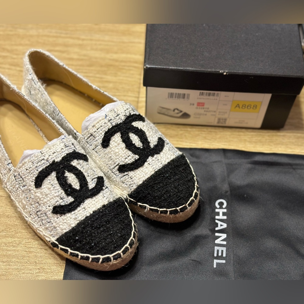 Tweed CC Espadrilles 39 (US 8)